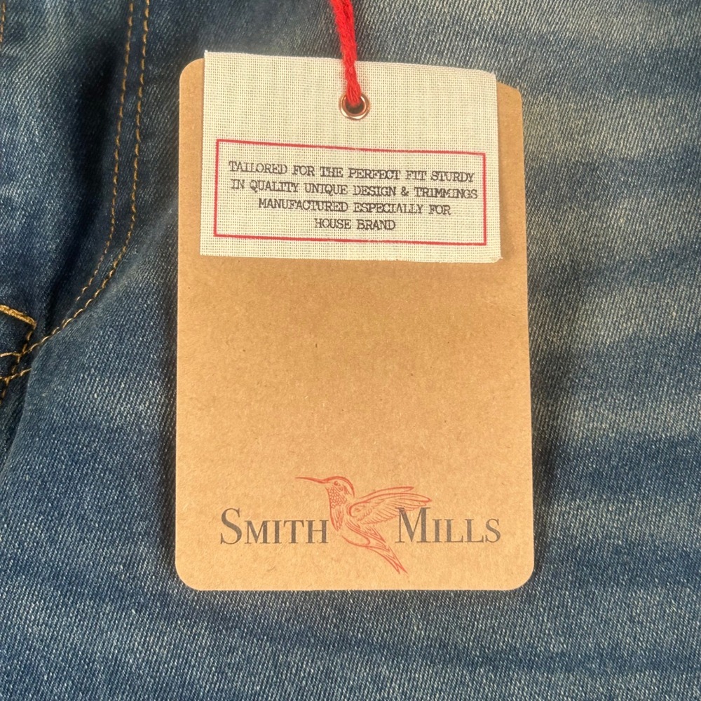 Smith & Mills Mens Slim Fit Stretch Jeans Golden Tint Blue 36x32 SM-11000225 NWT - Picture 3 of 9